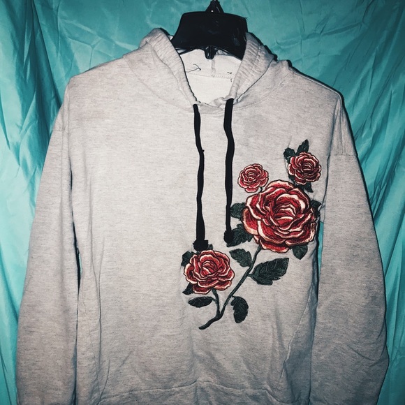 Forever 21 Rose Pattern Sweatshirt - Picture 2 of 3